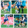 No. 5 machine-sewn football for primary and secondary school students, granular surface leather, lychee pattern football, sports and fitness student football Specification image